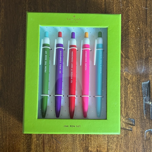 kate spade Other - Kate Spade set of 5 pens